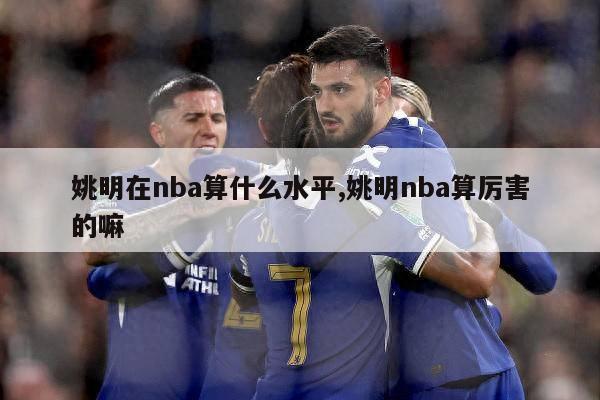 姚明在nba算什么水平,姚明nba算厉害的嘛